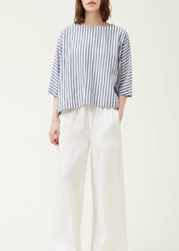 Naxos Stripe Blouse Polished Work Blouse