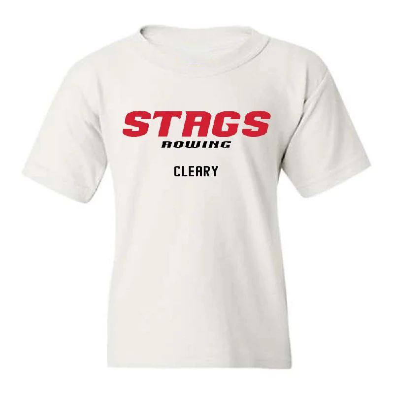 Fairfield - NCAA Women's Rowing : Molly Cleary - Classic Fashion Shersey Youth T-Shirt-- Collared Crew Neck Turtle Neck