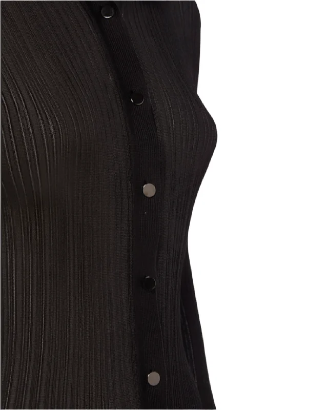 Tom Ford Womens Button Down Blouse In Black Soft Satin Blouse