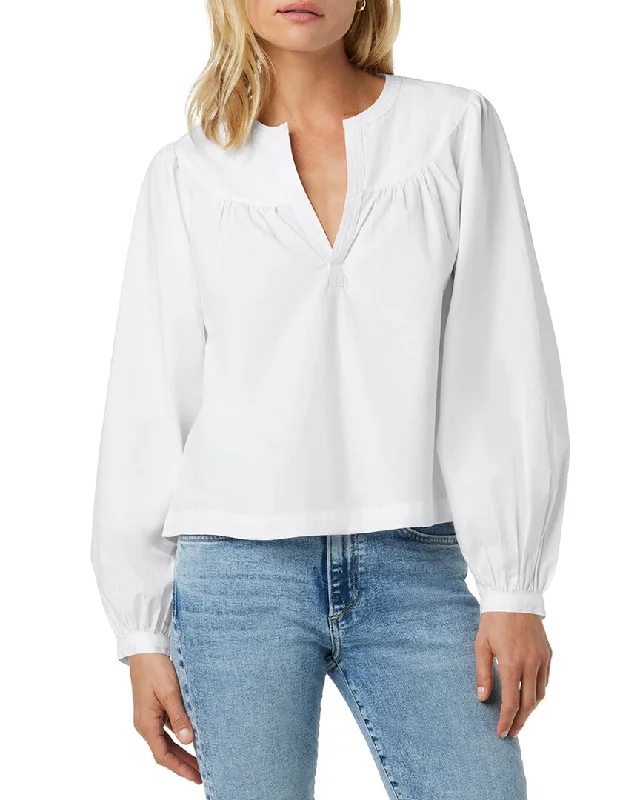 JOE'S Jeans The Suzie Pop Over Blouse Stylish Wrap Blouse