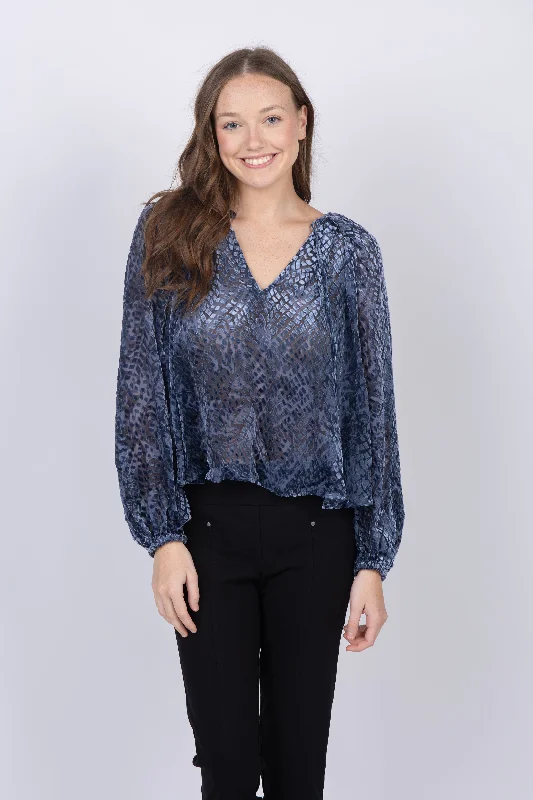 Ulla Johnson Pauline Blouse in Marine Classic Striped Blouse
