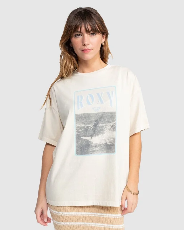 Roxy Sing On The Beach T-Shirt-- Chenille Brocade Lace