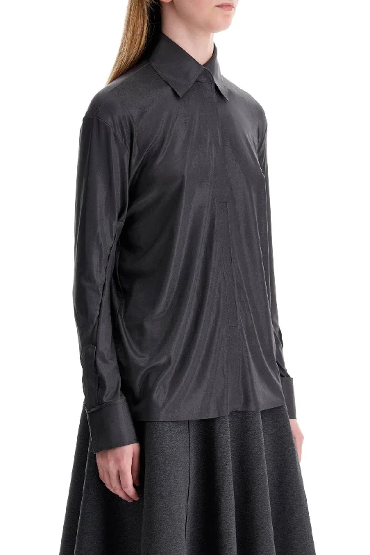 Norma Kamali Fluid Jersey Lamã Nk Blouse Double Button Blouse