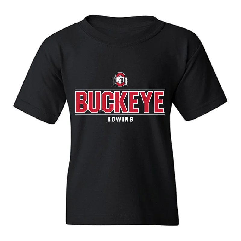 Ohio State - NCAA Women's Rowing : Rebecca Fullerman - Classic Shersey Youth T-Shirt-- Hooded Caped Shawl Collar