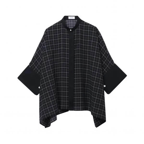 SQUARE BLOUSE Oversized Silk Blouse