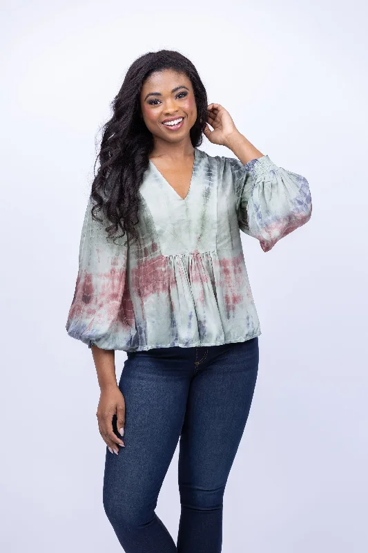 Maria Cher Tortuguitas Vesta Blouse Puff Sleeve Blouse