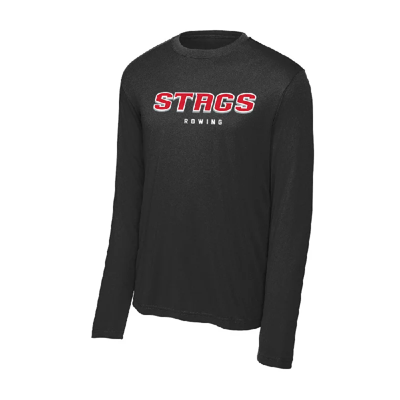 Fairfield - NCAA Women's Rowing : Taylor Brennan - Activewear Long Sleeve T-Shirt-- V-Neck T-Shirt Long Sleeve Cotton