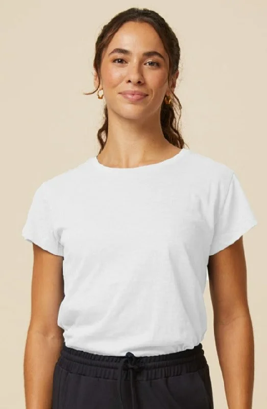 Organic Cotton T-Shirt | White-- Elegant Classic Vintage