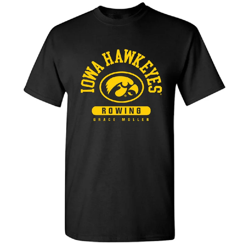 Iowa - NCAA Women's Rowing : Grace Moller - Classic Fashion T-Shirt-- Mesh Blend Leather Blend Suede Blend