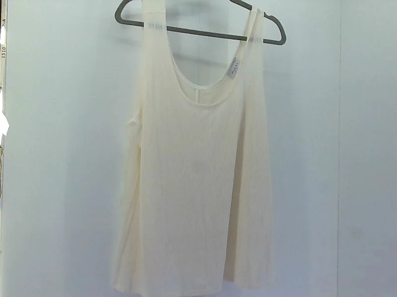 Beige Gilli Women's XLarge Sleeveless Blouse Pastel Color Blouse