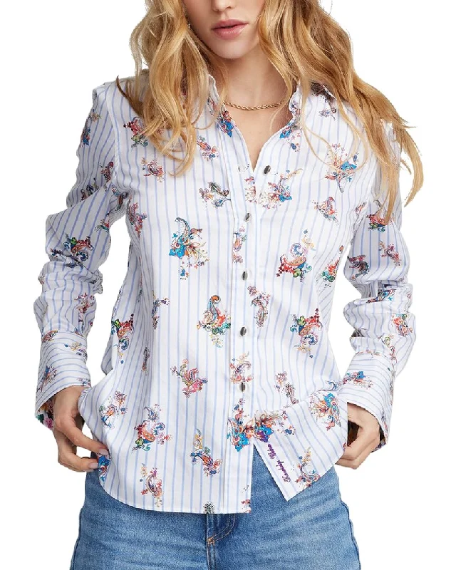 Robert Graham Priscilla Shirt-- Fleece Nylon Spandex