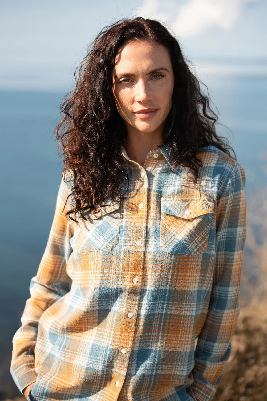 Checked Flannel Shirt-- Print Jacquard Patchwork