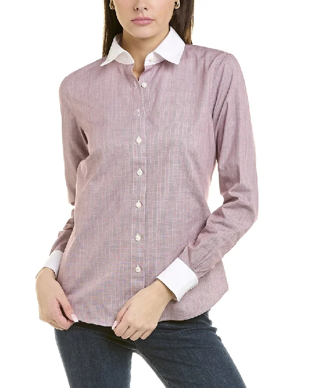 Brooks Brothers Fitted Blouse Sleeveless Chiffon Blouse