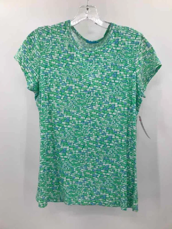Pre-Owned J Mclaughlin Green Size Small T-shirt-- Rayon Velvet Corduroy