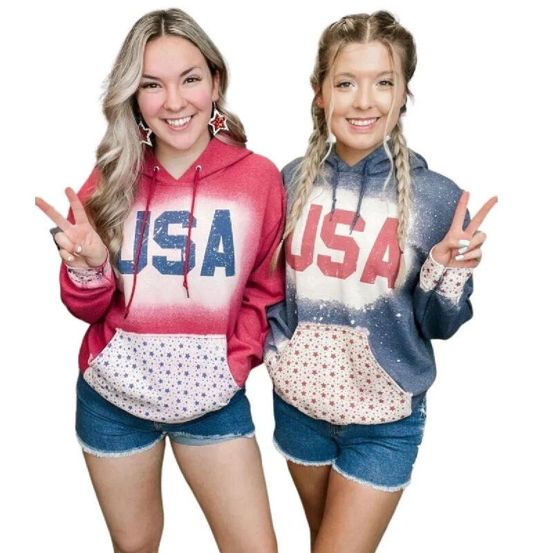 Party in the U.S.A. Hoodie - 2 colors! Hoodie with Embroidery Detailed Premium