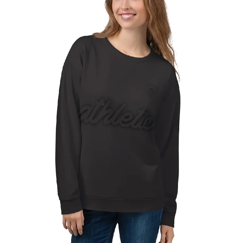 Women's Sweatshirt - Black Out Hoodie with Rhinestones Sparkly Elegant