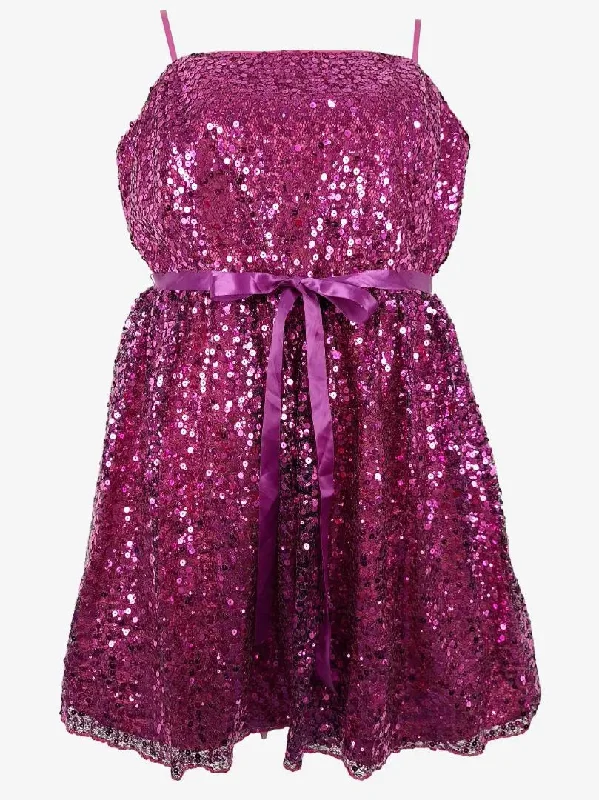 Ruby Rox Hot Pink Sequin Mini Dress Size 22 Comfortable Polka Dot Mini Dress