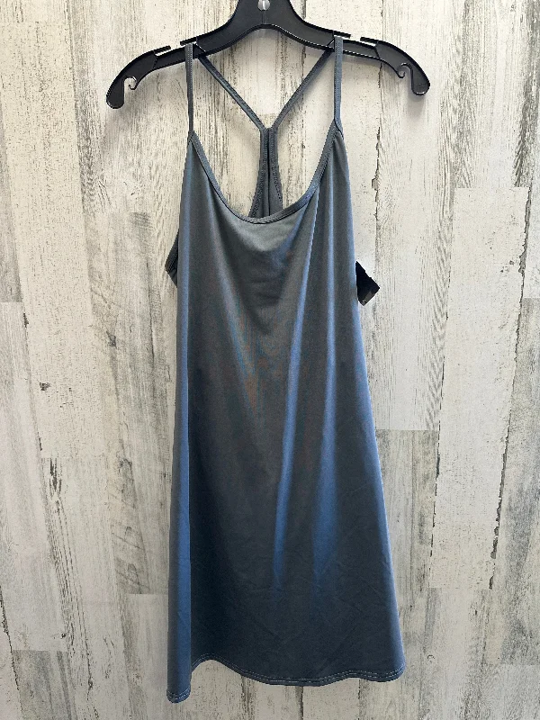 Grey Athletic Dress Clothes Mentor, Size Xl Off-the-shoulder Chic Trendy