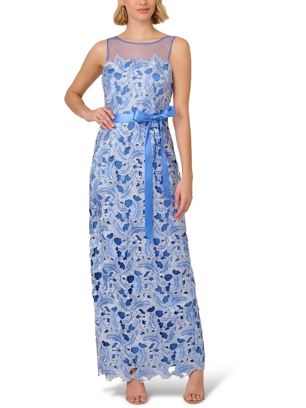 Womens Lace Sleeveless Evening Dress Tunics Short Trendy