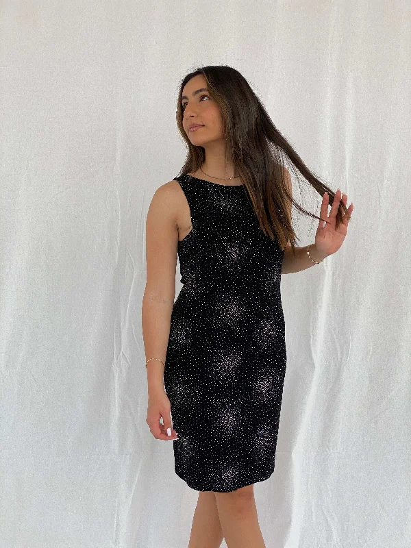 90s Millennium Fitted Shimmery Party Dress Size L sweetheart Neckline Romantic