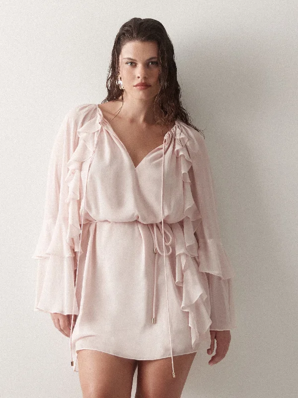 CLARA MINI DRESS Trendy Crossover Mini Dress