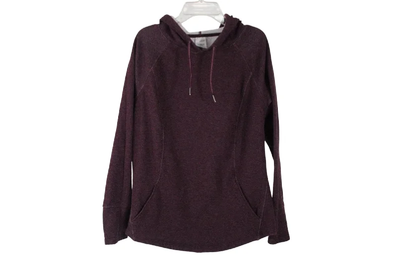 Athletic Works Burgundy Hoodie | M Hoodie with Turtle Neck Cozy Winter