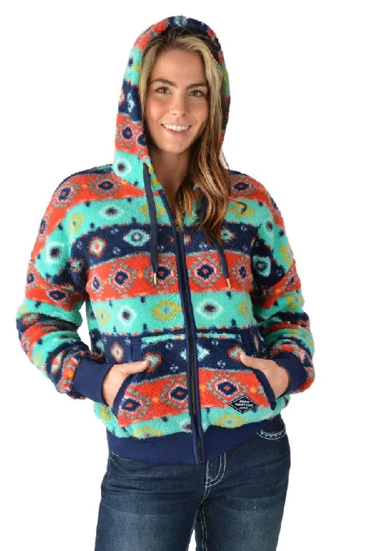 Pure Western Ladies Cailan Zip Up Hoodie Hoodie with Magnetic Closure Innovative Modern