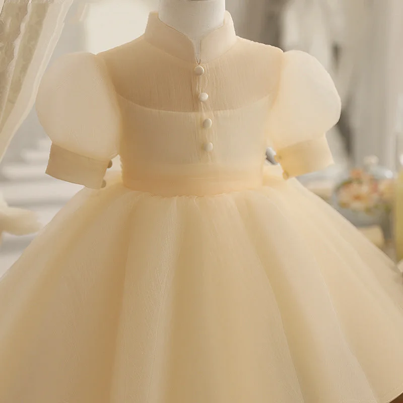 Girl Formal Dresses Baby Girl Mesh Puffy Ball Gowns Princess Dresses Tunics Winter warm
