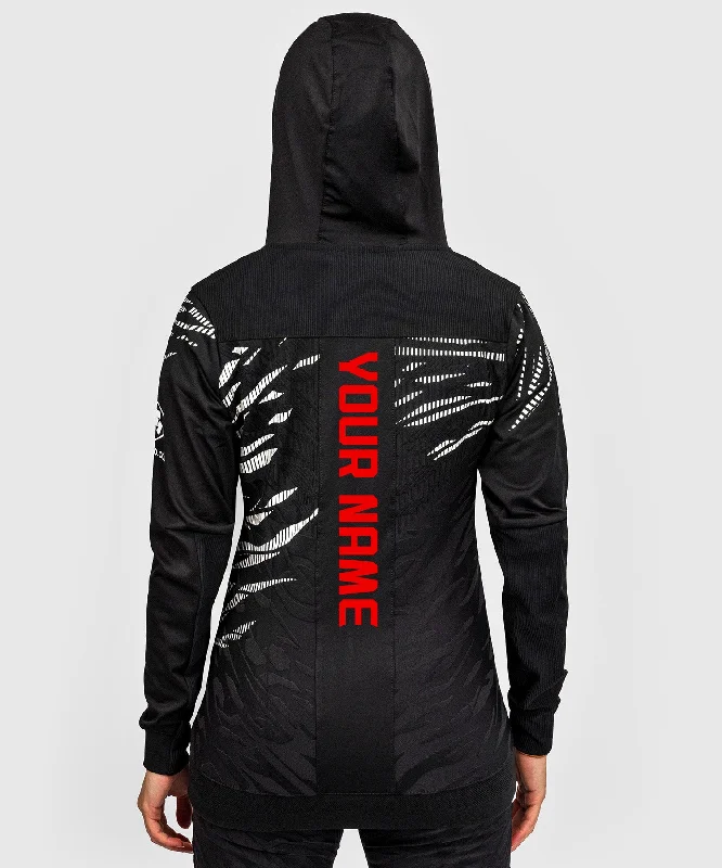 Sweatshirt à Capuche pour Femmes UFC Fusion by Venum Personnalisé Authentic Fight Night - Noir Hoodie with Half-Zip Sporty Casual