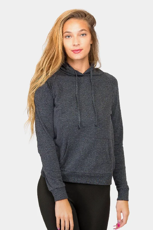 Essential French Terry Long Sleeve Hoodie Hoodie with Emblem Brand Identity