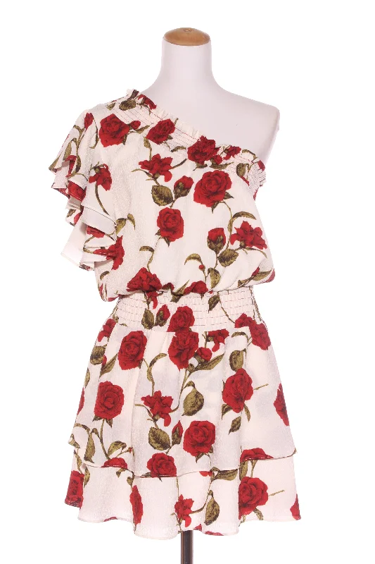AUGUSTINE (BN) Rose print dress! 14 sweetheart Neckline Romantic