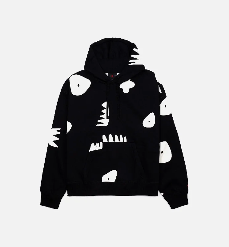 Artist Series by Mia Lee Fleece Womens Hoodie - Black Hoodie with Typography Text Message
