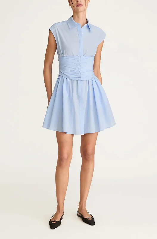 Corseted Mini Dress Elegant Satin Mini Dress