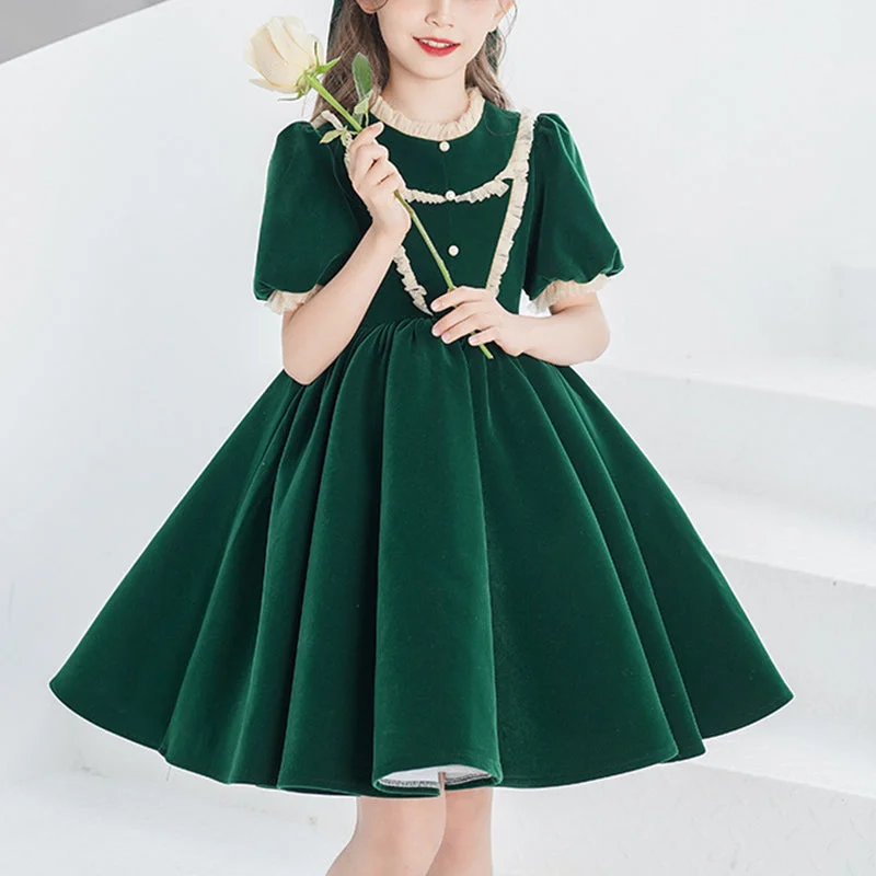 Little Girl Dress Toddler Elegant Satin Princess Party Formal Communion Pageant Dress Tunics Occasion special Little Girl Dress Toddler Elegant Satin Princess Party Formal Communion Pageant Dress Tunics Occasion special