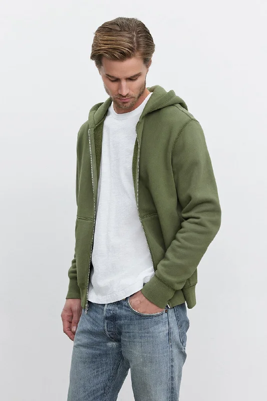 REN HOODIE Hoodie with Raw Hem Edgy Unfinished