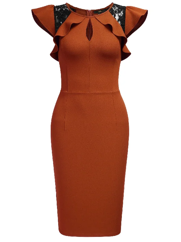 Vintage Lace Cocktail Evening Party Dress Tunics Practical easy-care