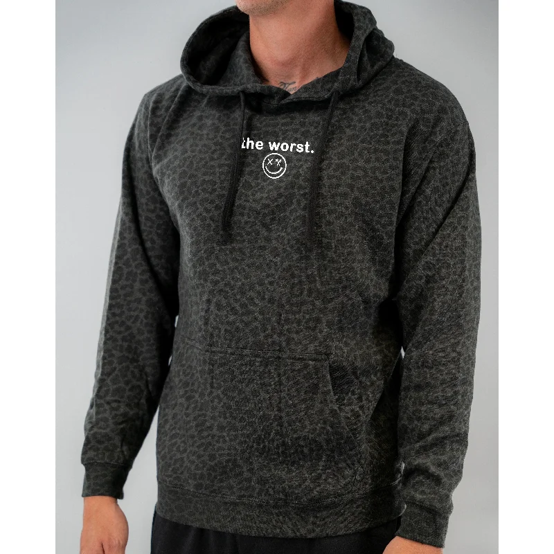 Salty Savage Unisex "the worst" Lounge Hoodie | Micro Hoodie Jacket Zipper Layering