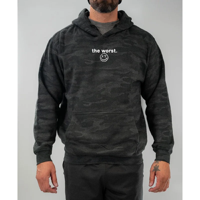 Salty Savage Unisex "the worst" Classic Hoodie | Micro | Storm Camo Hoodie Sweatshirt Pullover