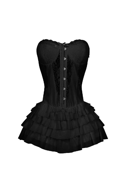 Noel Lace Tube Ruffle Mini Dress Cozy T-Shirt Mini Dress