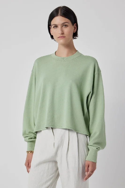 MALIBU SWEATSHIRT Hoodie with Hidden Zipper Minimalist Clean