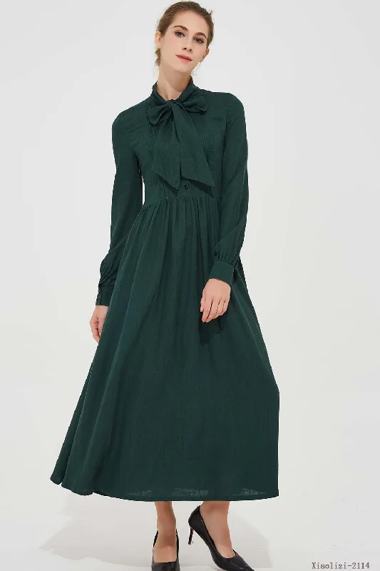 summer women long dress with long sleeves and high waist 2114 Tunics Stylish modern