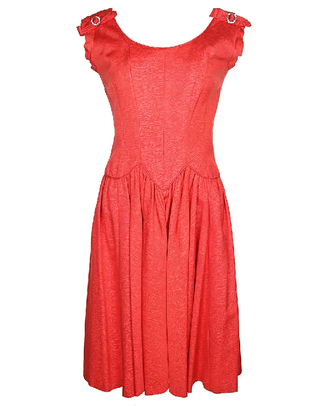 Vintage 50s Red Sleeveless Party Dress - S Tunics Recommended stylist