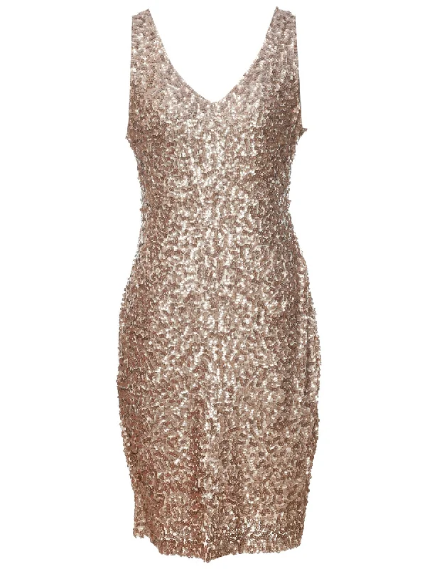 Sequined Party Dress - M Tunics Travel practical