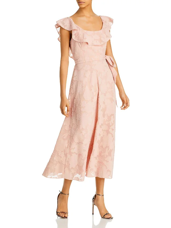 Womens Cold Shoulder Maxi Cocktail and Party Dress Off-the-shoulder Bohemian Festive