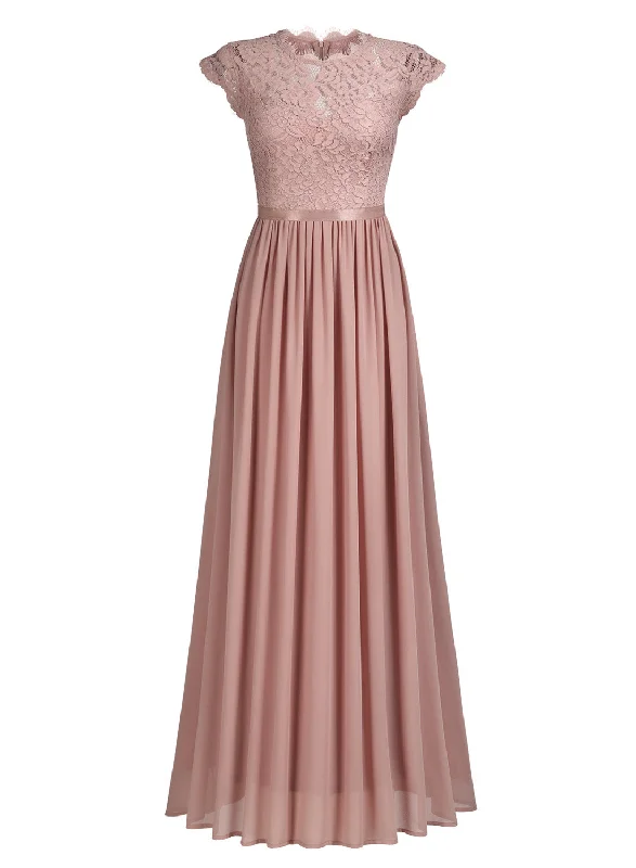 Floral Lace Evening Party Dress Sequined Elegant Party