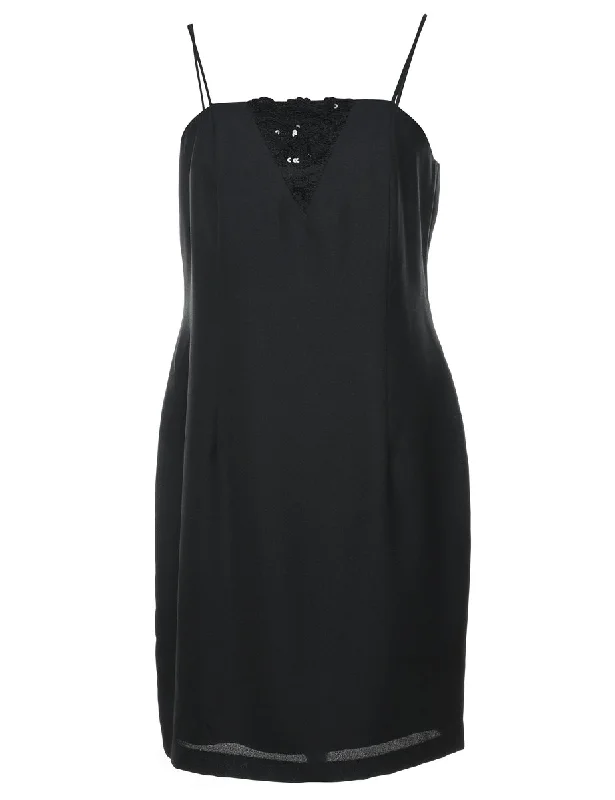 Black Sequined Party Dress - S Tunics Recommended stylist