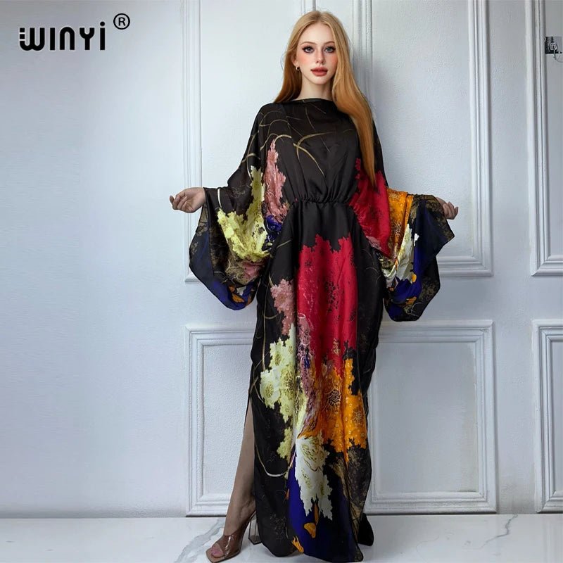 Sexy African Summer Dress - Beachwear Bikini Cover-Up Robe for Women, Long Party Dresses & Summer Outfits Sequined Elegant Party