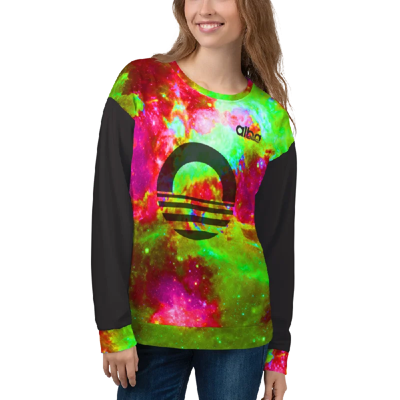 Women's Sweatshirt - Nebula Hoodie with Sequins Glamorous Eye-catching