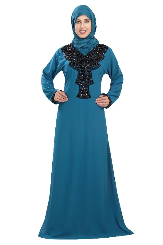 TeaParty Dress Farasha Maxi Boho Cowl Neckline Elegant