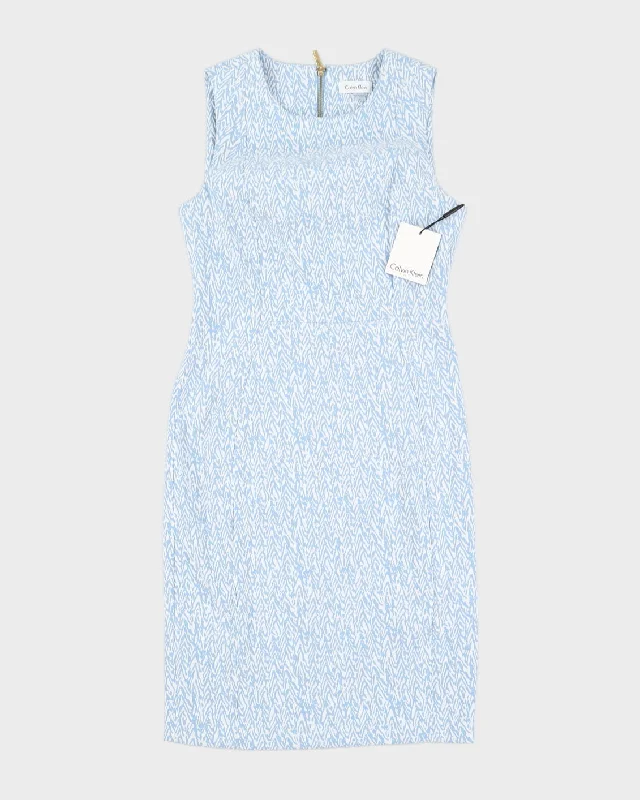 New With Tags Calvin Klein Blue and White Spring Party Dress - S Tunics Versatile stylish
